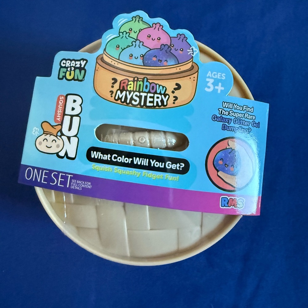Rainbow Mystery Squishy Bun Fidget - Beige